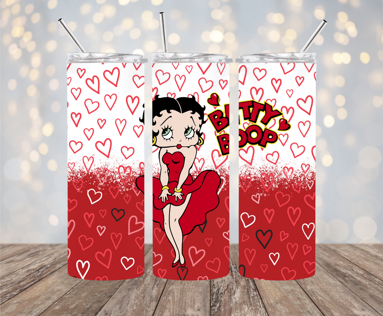 Betty Boop Red Hearts – Simply Crafted by Cass