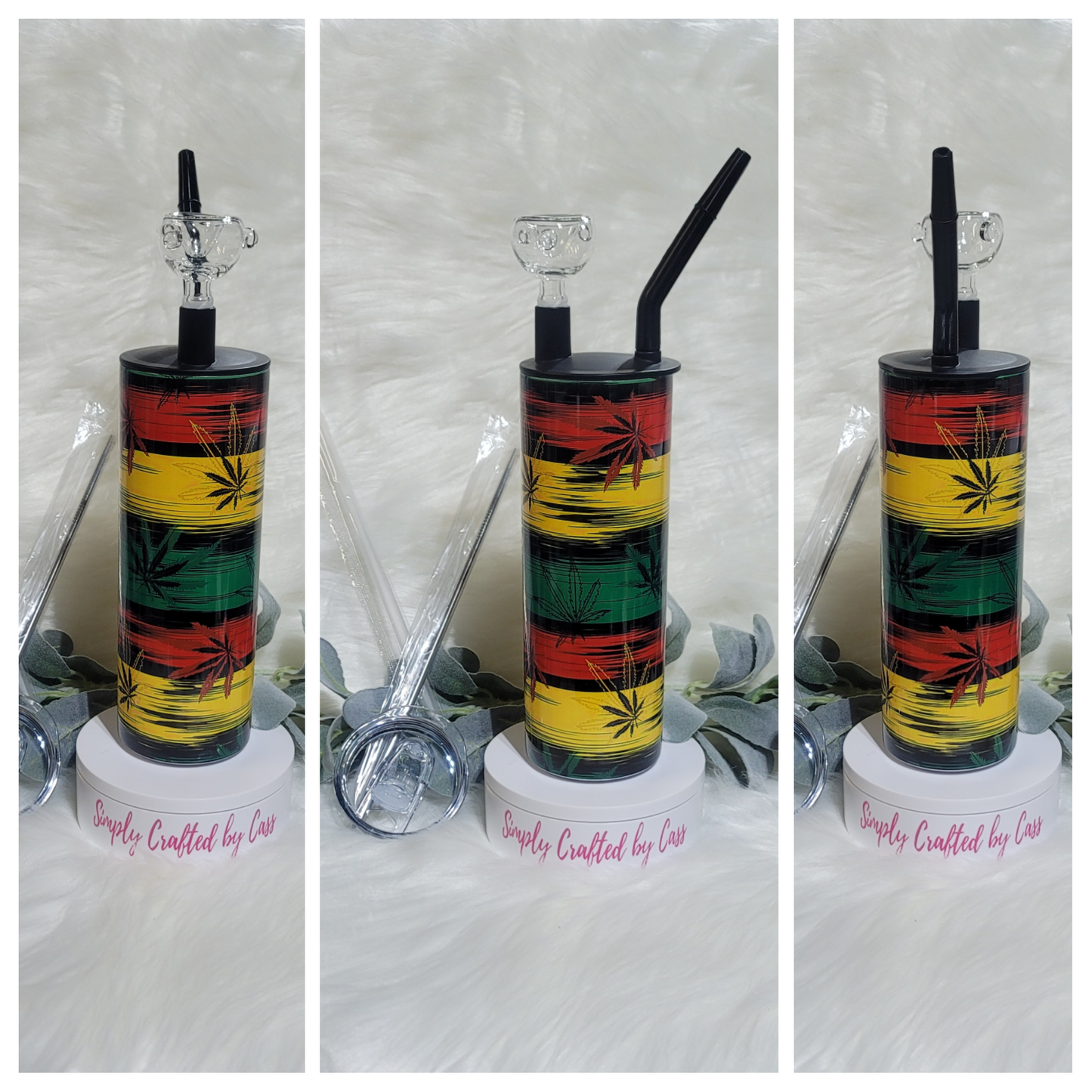 2 in 1 Falling Leaves Hookah Tumbler