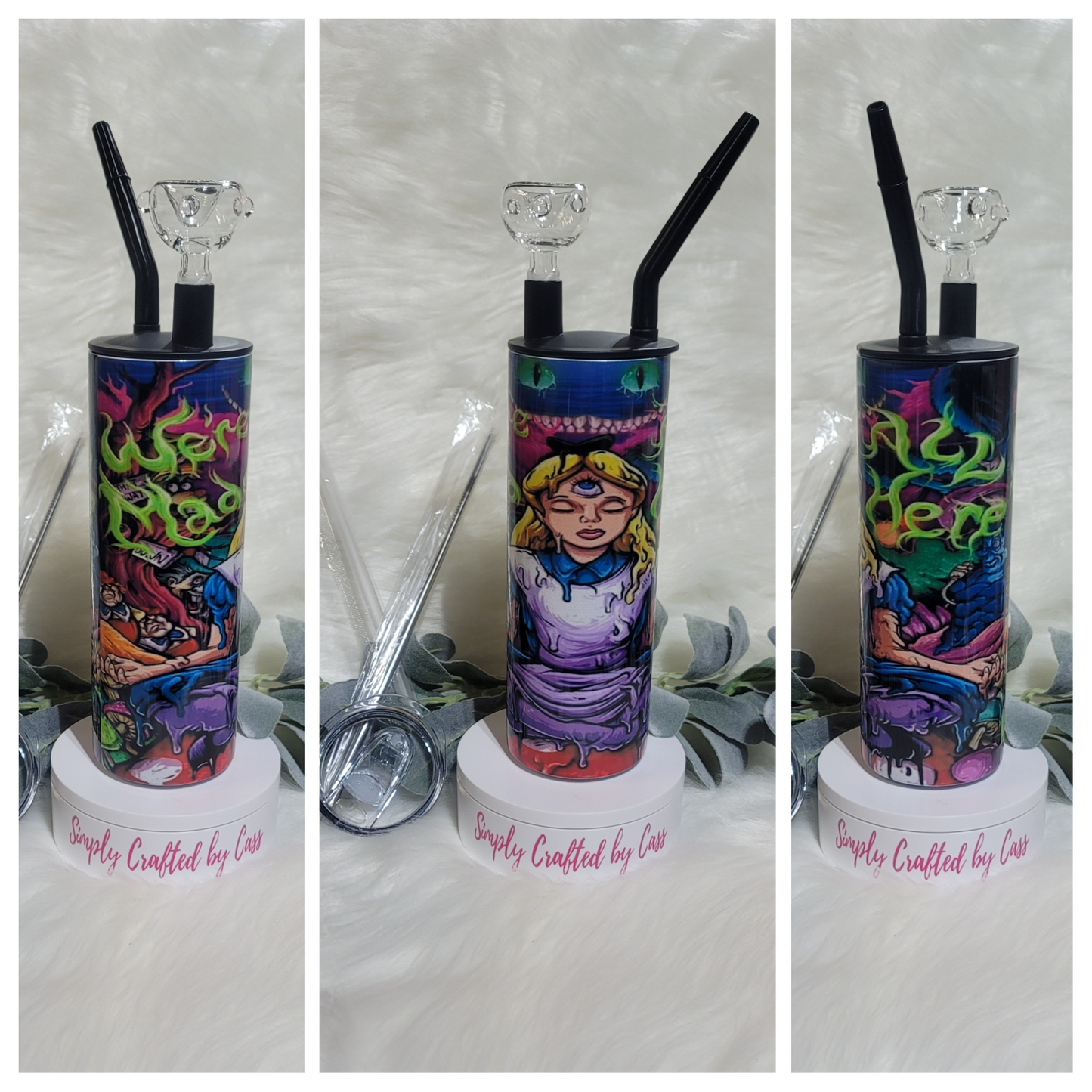 2 in 1 We're All Mad Hookah Tumbler