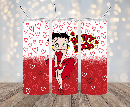 Betty Boop Red Hearts